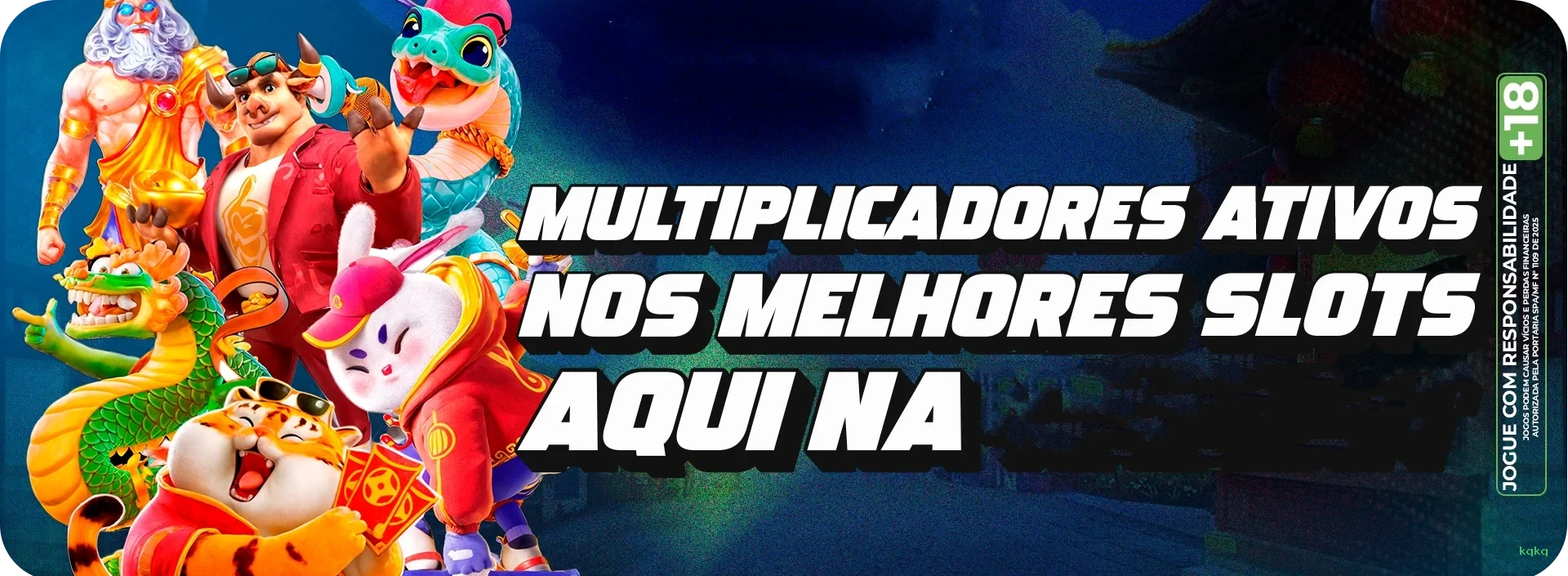 Imagem promocional da kqkq mostrando a plataforma e suas vantagens